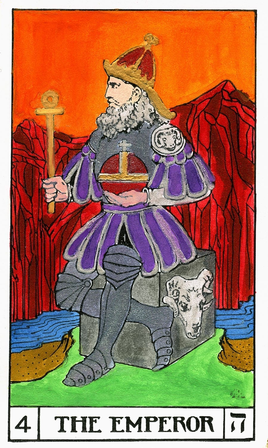B.O.T.A Tarot Deck Emperor card