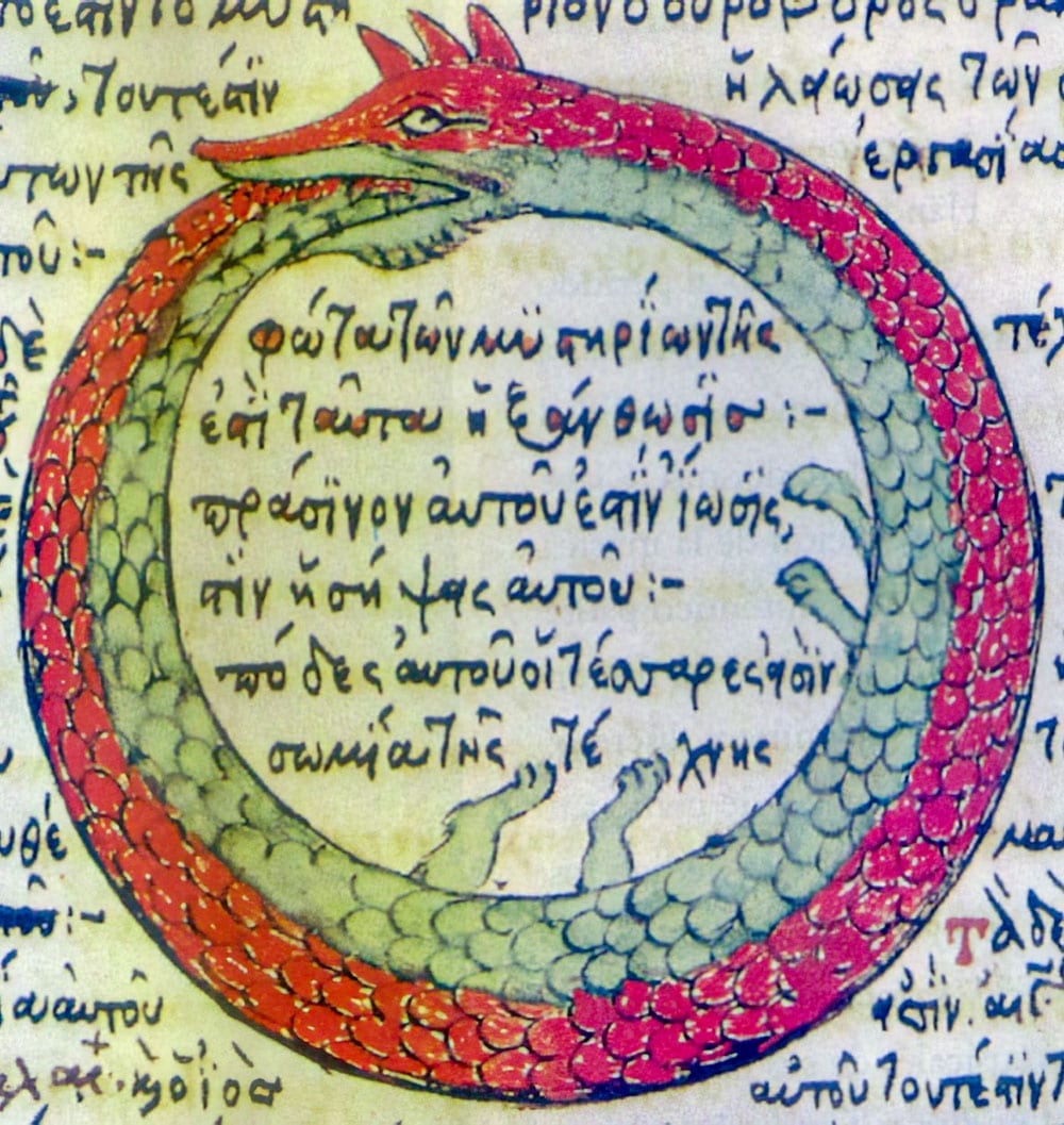 Ouroboros drawing from 1478