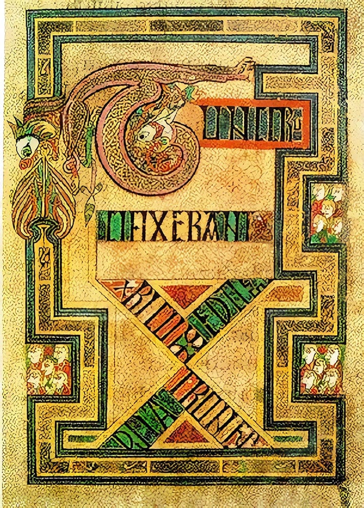 ouroboros from The Book of Kells