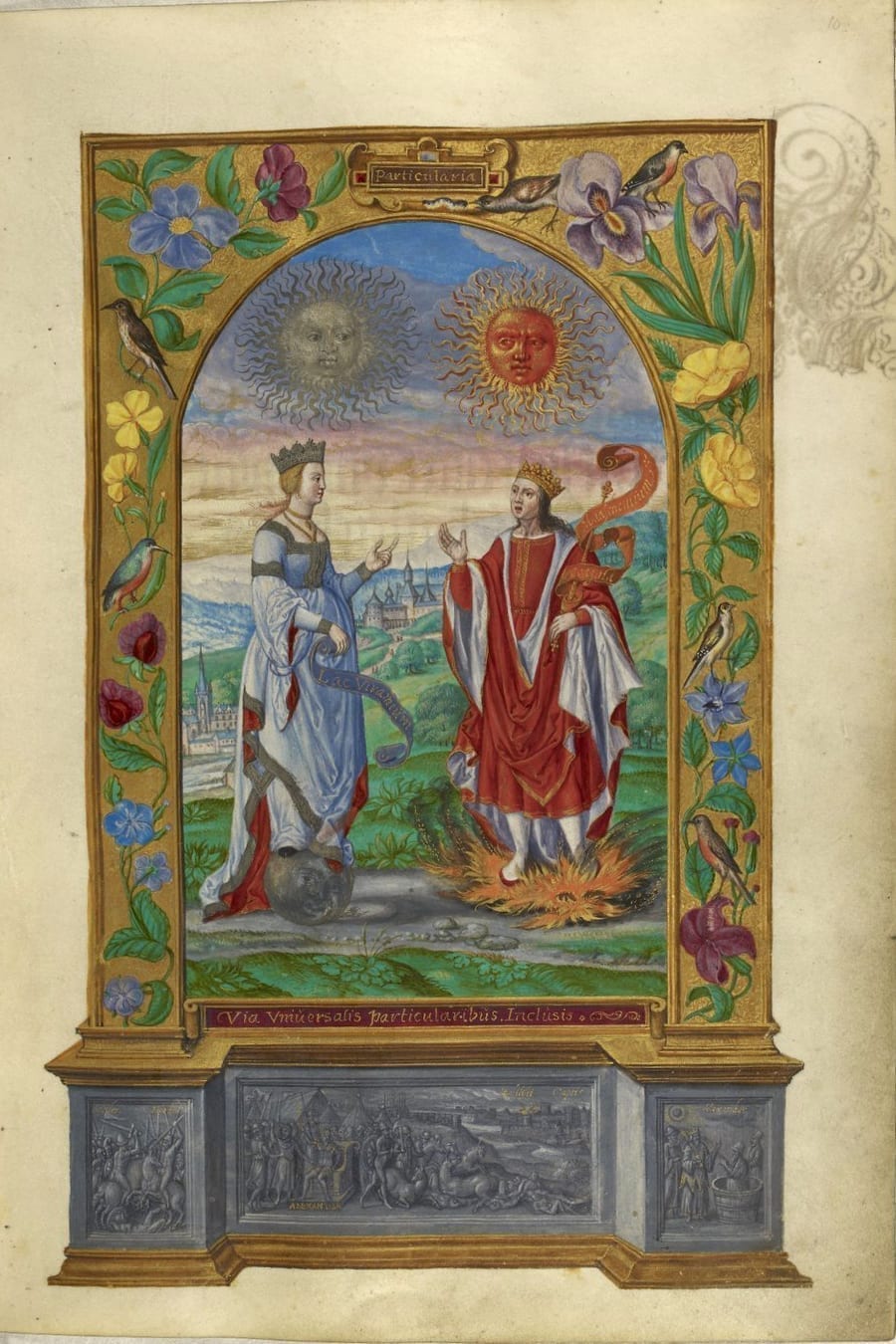 Illustration of king and queen from the Alchemical manuscript Splendor Solis