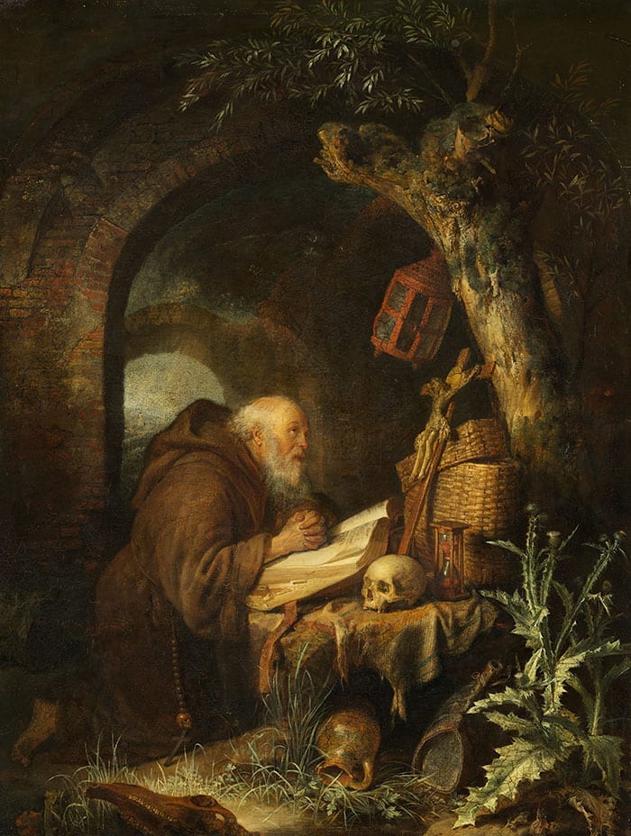 oil painting The Hermit by GERRIT DOU